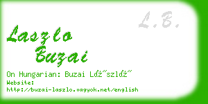 laszlo buzai business card